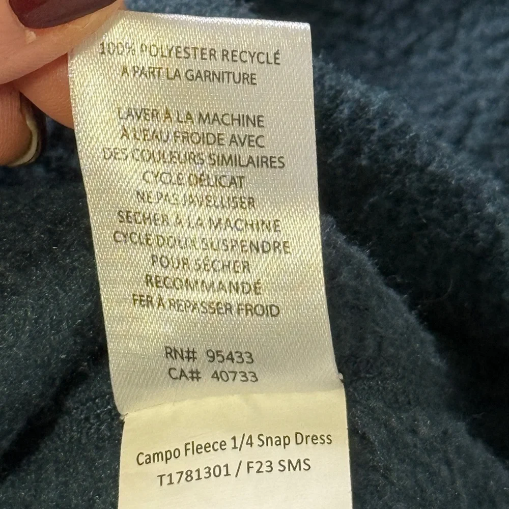 Toad & Co Campo Fleece 1/4 Snap Dress - Picture 6 of 6